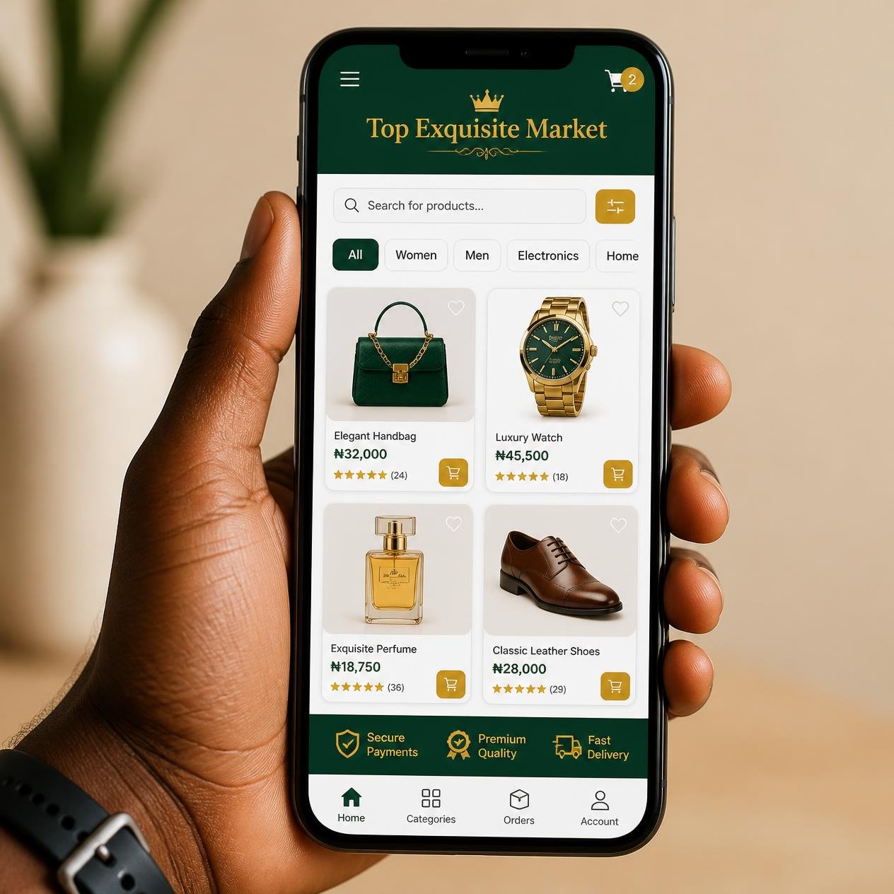 Top Exquisite Market Mobile App